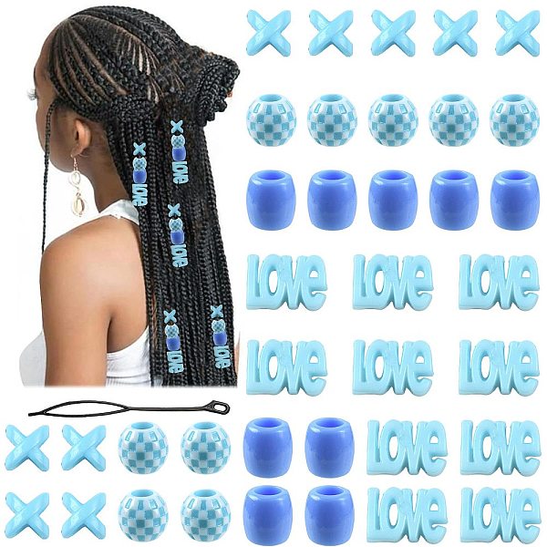 Ensemble d'outils de coiffure pour tresses et twists en acrylique