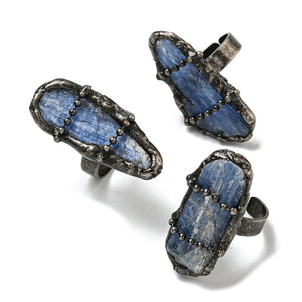 Natural Kyanite Adjustable Rings