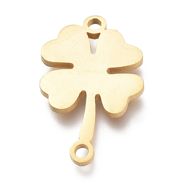 

PandaHall 304 Stainless Steel Links Connectors, Laser Cut, Clover, Golden, 12x20x1mm, Hole: 1.5mm 304 Stainless Steel Clover