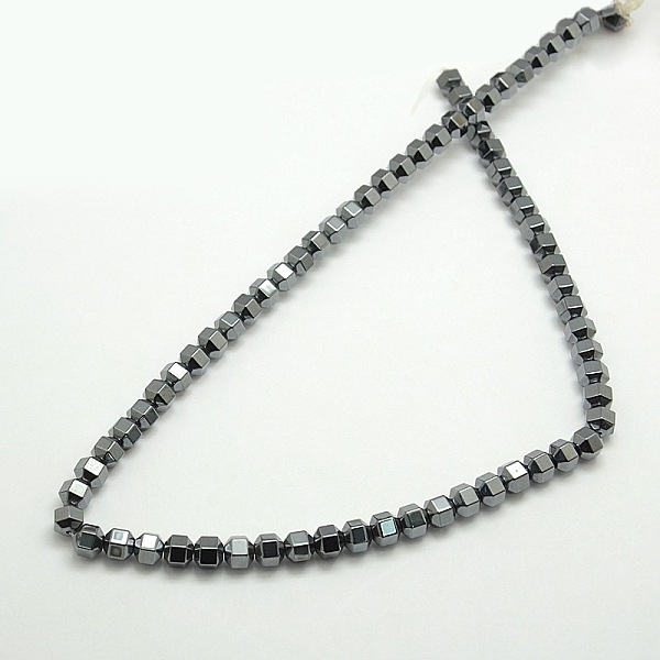 

PandaHall Magnetic Synthetic Hematite Faceted Polygon Beads Strands, 4x4mm, Hole: 1mm, about 100pcs/strand, 15.74 inch Magnetic Hematite...