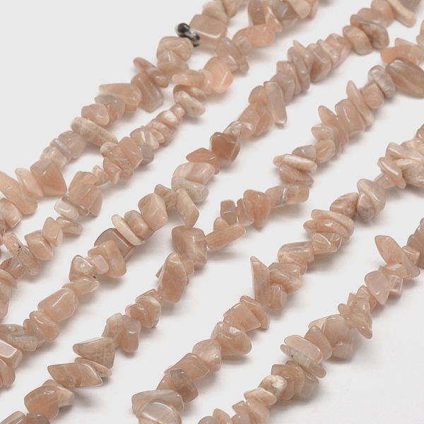 

PandaHall Natural Sunstone Chip Bead Strands, 5~8x5~8mm, Hole: 1mm, about 31.5 inch Sunstone Chip
