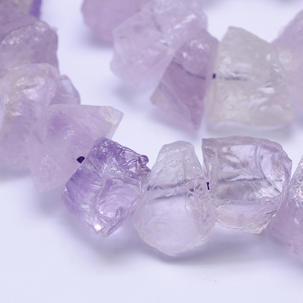 Rauh Roh Natürlichen Amethyst Perle Stränge