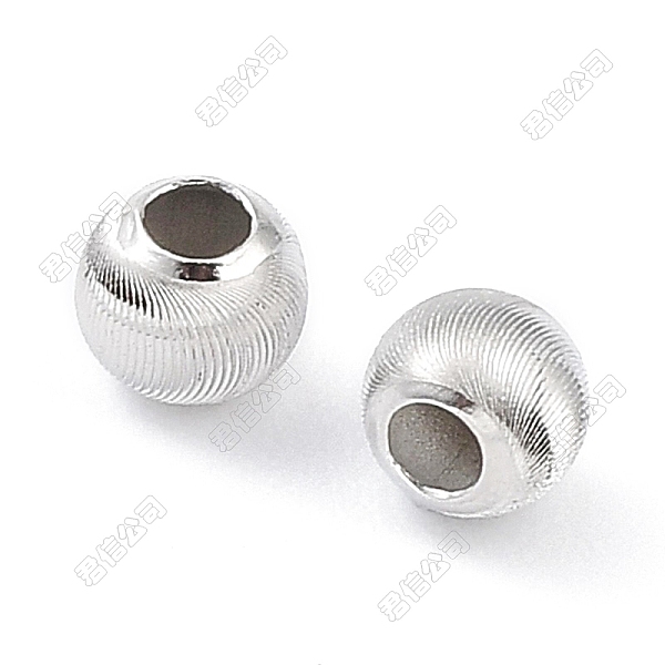 

PandaHall 925 Sterling Silver Beads, Textured, Rondelle, Silver, 4x3mm, Hole: 1.6mm Sterling Silver Rondelle