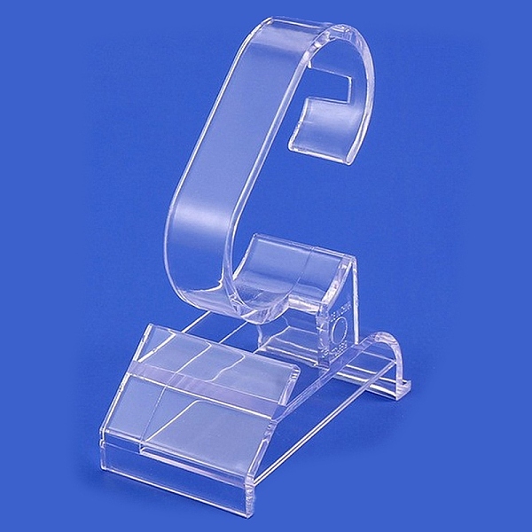 C Shaped Plastic Single Wrist Watch Display Holder