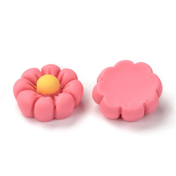 

PandaHall Opaque Resin Cabochons, Flower, Light Coral, 12x5.5mm Resin Flower