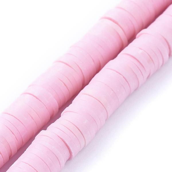 

PandaHall Handmade Polymer Clay Beads, Disc/Flat Round, Heishi Beads, Indian Red, 6x1mm, Hole: 2mm, about 380~400pcs/strand, 17.7 inch...