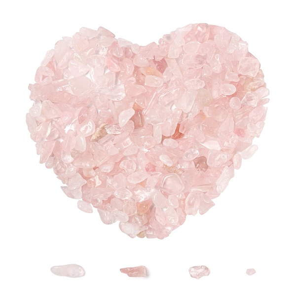 

PandaHall Natural Rose Quartz Chip Beads, No Hole/Undrilled, 2~8x2~4mm, 50g, about 850pcs/set Rose Quartz Chip