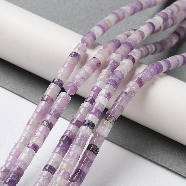 

PandaHall Natural Lepidolite/Purple Mica Stone Beads Strands, Disc, Heishi Beads, 4x2mm, Hole: 1mm, about 173pcs/strand, 15.39~15.43''...