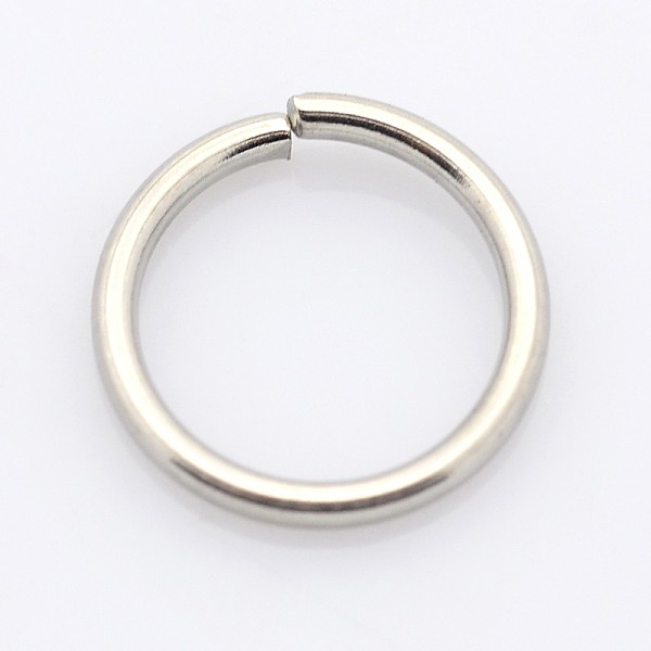 

PandaHall 304 Stainless Steel Open Jump Rings, Stainless Steel Color, 20 Gauge, 7x0.8mm, Inner Diameter: 5.4mm 304 Stainless Steel