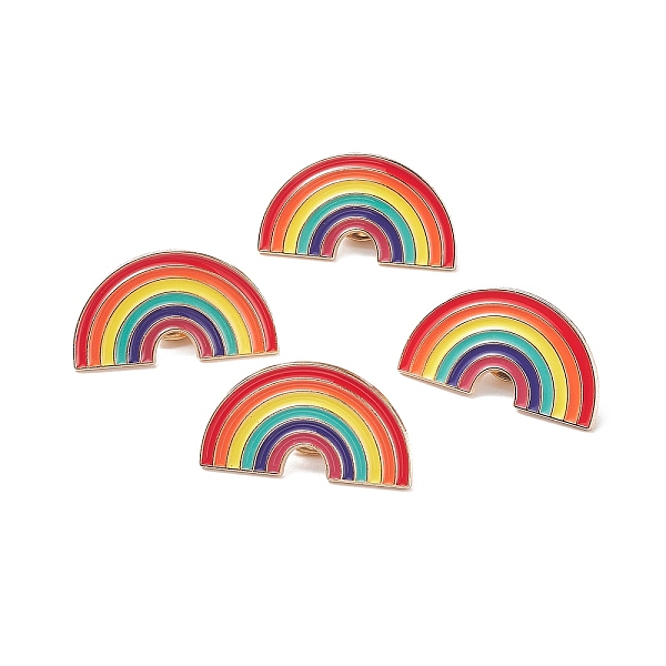 

PandaHall Creative Zinc Alloy Brooches, Enamel Lapel Pin, with Iron Butterfly Clutches or Rubber Clutches, Rainbow, Golden, Colorful...