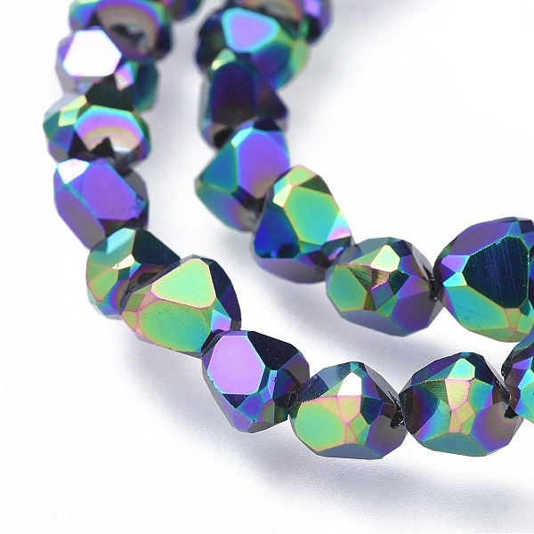 

PandaHall Electroplate Glass Beads Strands, Faceted, Heart, Mixed Color, 6.5~7x7~7.5x5~6mm, Hole: 1.5mm, about 78~80pcs/strand, 18.9..., Multicolor