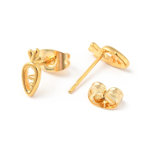 

PandaHall 304 Stainless Steel Tiny Carrot Stud Earrings with 316 Stainless Steel Pins for Women, Golden, 9x4mm, Pin: 0.6mm 304 Stainless...