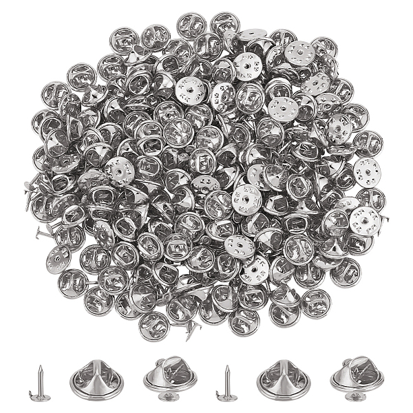 

PandaHall BENECREAT 200 Sets Iron Butterfly Clutch Pin, Lapel Pin Backs, Tie Tack Pin, Brooch Findings, Platinum, Tray: 4.5mm, 12mm, Pin...