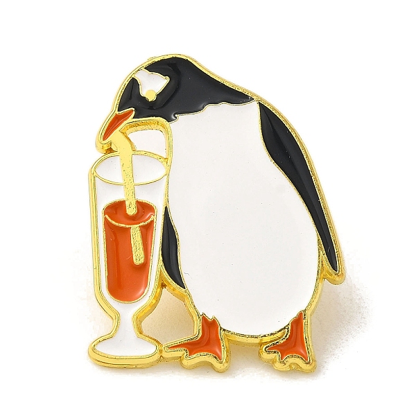 

PandaHall Animal Black Alloy Brooches, Enamel Pins, for Backpack Clothes, Penguin, 28.5x22.5x1.5mm Alloy Penguin
