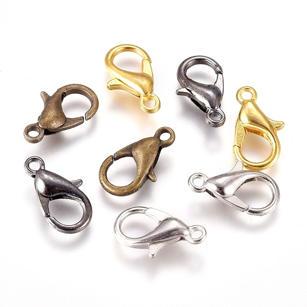 

PandaHall Zinc Alloy Lobster Claw Clasps, Parrot Trigger Clasps, Mixed Color, Mixed Color, 12x6mm, Hole: 1.2mm Alloy Others