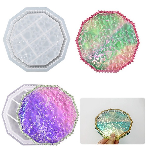 ポリゴン ジュエリー トレイ食品グレードのシリコン型