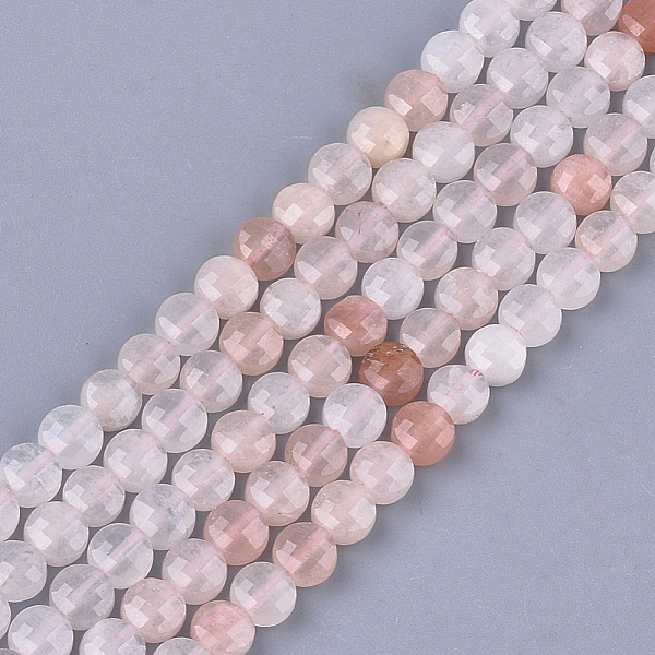 

PandaHall Natural Pink Aventurine Beads Strands, Faceted, Flat Round, 6~6.5x3.5mm, Hole: 0.8mm, about 59~60pcs/strand, 14.9 inch~15.1 inch...