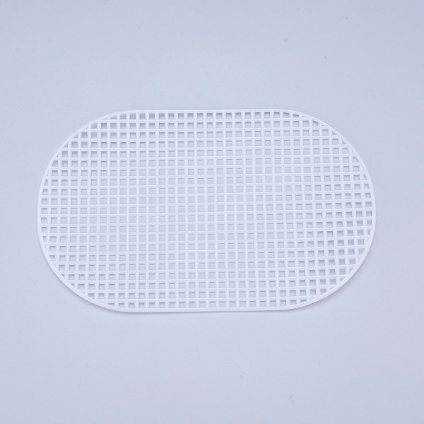 

PandaHall Plastic Mesh Canvas Sheets, for Embroidery, Acrylic Yarn Crafting, Knit and Crochet Projects, Oval, White, 20.2x12.6x0.15cm, Hole...