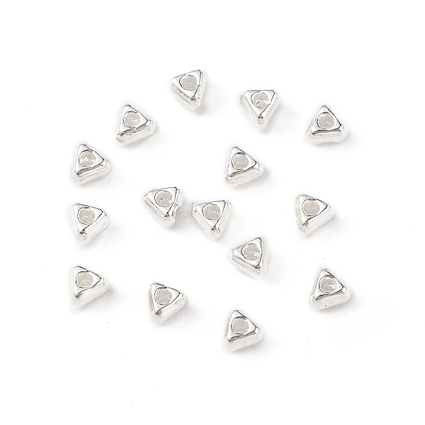 

PandaHall Alloy Beads, Long-Lasting Plated, Triangle, Silver, 3x3x2mm, Hole: 1mm Alloy Triangle