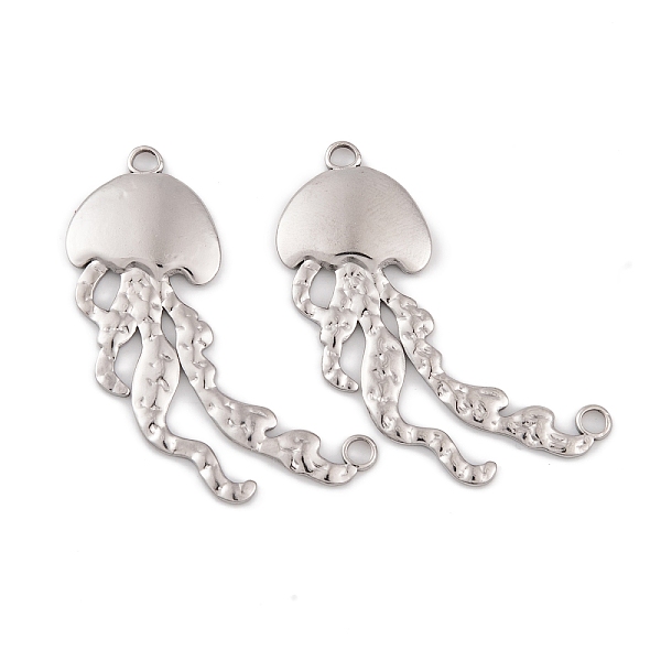 

PandaHall 304 Stainless Steel Connector Charms, Jellyfish Links, Stainless Steel Color, 45x20x2.5mm, Hole: 2.4mm & 2.7mm 304 Stainless Steel...