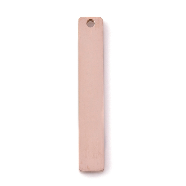 

PandaHall 304 Stainless Steel Pendants, Stamping Blank Tag, Laser Cut, Rectangle, Rose Gold, 32x5x1.5mm, Hole: 1.4mm 304 Stainless Steel...