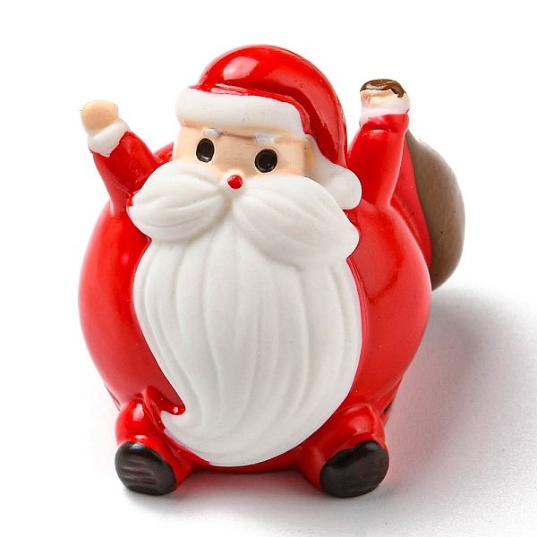 

PandaHall Christmas Resin Santa Claus Ornament, Micro Landscape Decorations, Red, 26.5x30x29.5mm Resin Santa Claus Red