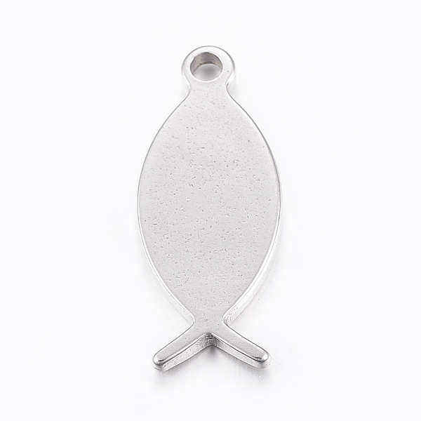 

PandaHall 304 Stainless Steel Pendants, For Easter, Ichthys with Word Jesus, Stainless Steel Color, 26.5x11x2mm, Hole: 2.5mm 304 Stainless...