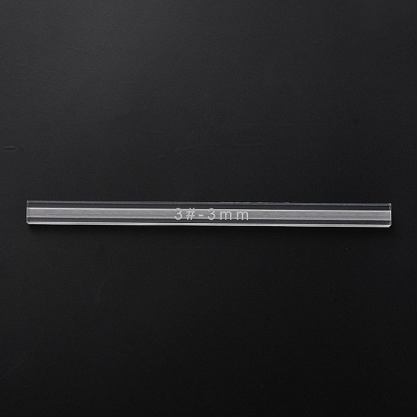 

PandaHall Acrylic Spill Tool, for Zipper Rubberizing, Rectangle, Clear, 19.7x1.18x0.75cm Acrylic Clear