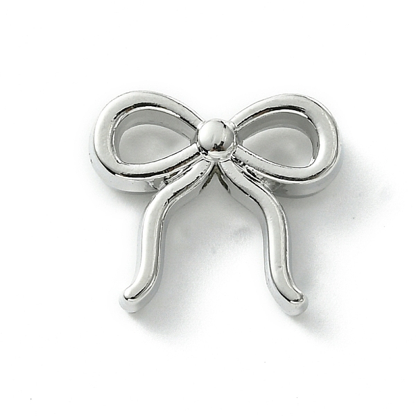 

PandaHall Alloy Beads, Bowknot, Platinum, 13.5x15.5x5mm, Hole: 1.8mm Alloy Bowknot