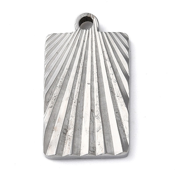 

PandaHall 304 Stainless Steel Pendants, Rectangle Charm, Stainless Steel Color, 21x11.5x1.9mm, Hole: 1.8mm 304 Stainless Steel Rectangle