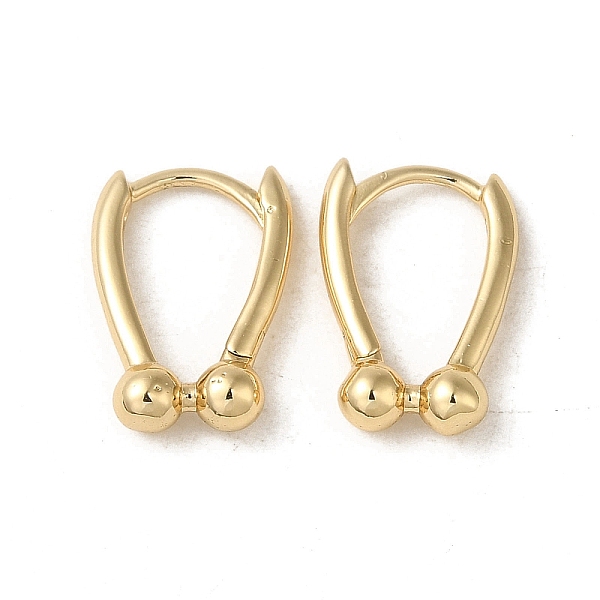 

PandaHall Brass Hoop Earring, Light Gold, 15x2mm Brass