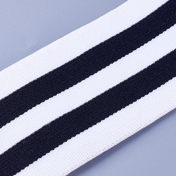 

PandaHall Flat Elastic Band, For Clothing, Garment Accessories, Black, 50mm Elastic Fibre Flat Black