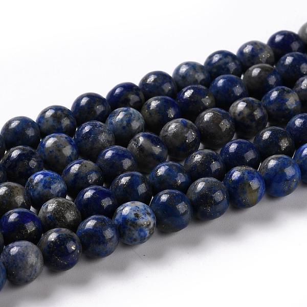 

PandaHall Natural Lapis Lazuli Beads Strands, Round, 8mm, Hole: 1mm, about 48pcs/strand, 15.5 inch(39cm) Lapis Lazuli Round