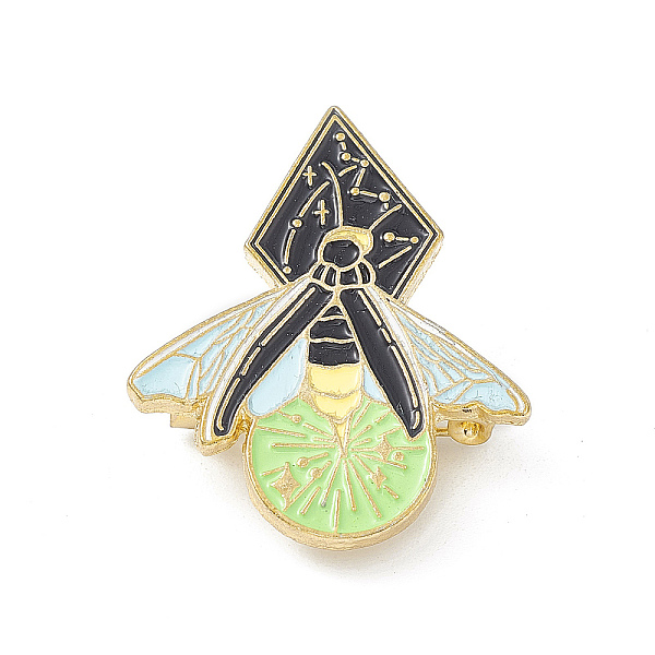 

PandaHall Moth Enamel Pin, Light Gold Alloy Brooch for Backpack Clothes, Flat Round Pattern, 30.5x24.5x1.5mm, Pin: 0.6mm Alloy+Enamel Flat...