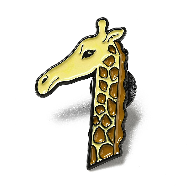

PandaHall Number Enamel Pin, Electrophoresis Black Plated Alloy Giraffe Pattern Brooch for Backpack Clothes, Num.7, 35x21x1.3mm, Pin: 1.1mm...