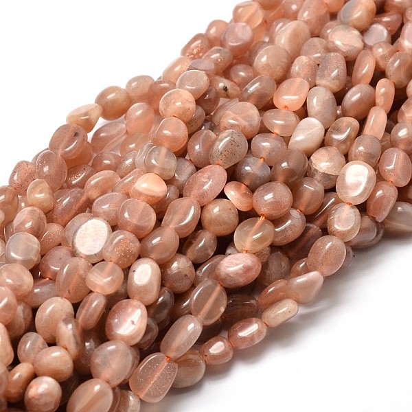 

PandaHall Natural Sunstone Nuggets Beads Strands, Tumbled Stone, 5~10x6~7x3~7mm, hole: 1mm, about 14.9 inch~15.7 inch Sunstone Nuggets
