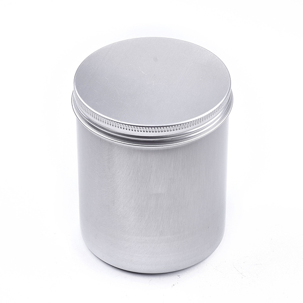 

PandaHall Round Aluminium Tin Cans, Aluminium Jar, Storage Containers for Cosmetic, Candles, Candies, with Screw Top Lid, Platinum...