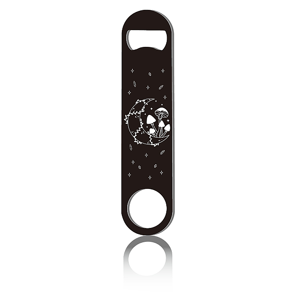 

PandaHall 430 Stainless Steel Bottle Openers, Laser Cut, Rectangle, Mushroom, 178x40x2mm Stainless Steel Mushroom