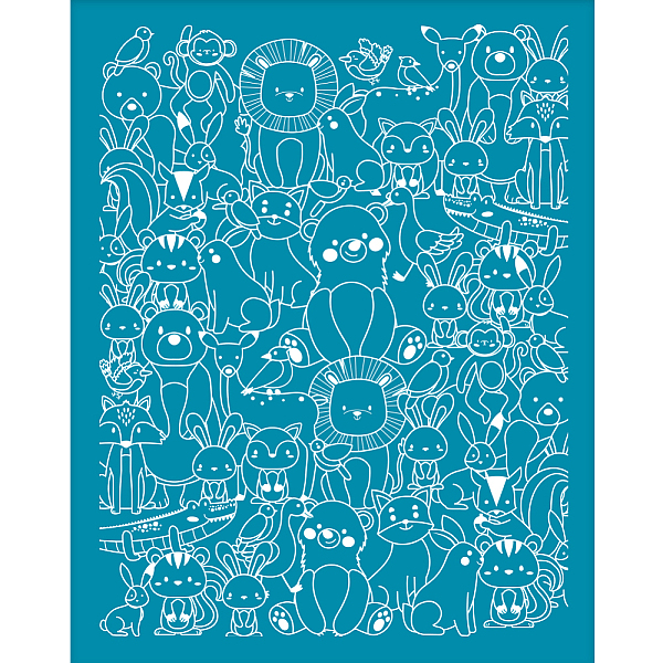 

PandaHall Silk Screen Printing Stencil, for Painting on Wood, DIY Decoration T-Shirt Fabric, Animal Pattern, 100x127mm Nylon Other Animal..., Cyan