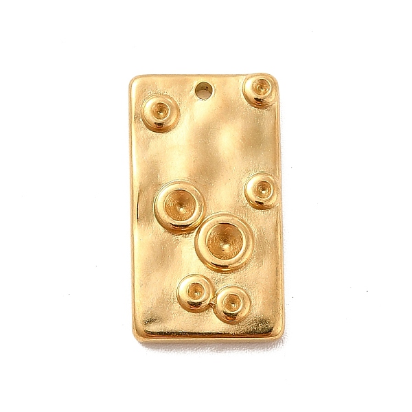 

PandaHall Ion Plating(IP) 304 Stainless Steel Pendant Rhinestone Settings, Rectangle, Real 18K Gold Plated, Fit For 1.2~2mm Rhinestone...