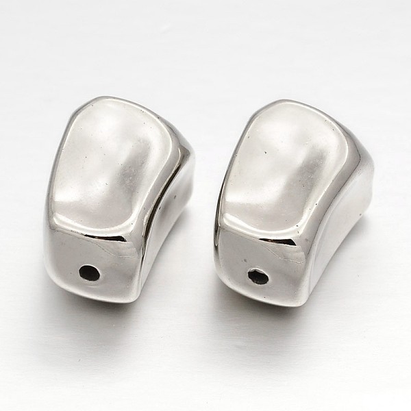 

PandaHall Cuboid CCB Plastic Beads, Platinum, 23x15x16mm, Hole: 2mm Plastic Cuboid