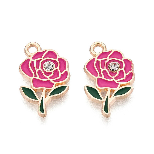 Pendentifs en alliage strass et émail