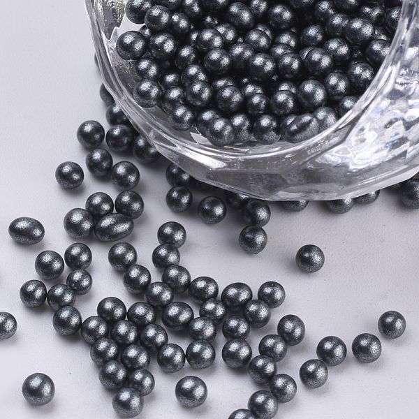 

PandaHall Glass Seed Beads, Baking Varnish, Opaque Colours, For Nail Art Decoration, No Hole/Undrilled, Round, Slate Gray, 2~2.5mm, about...