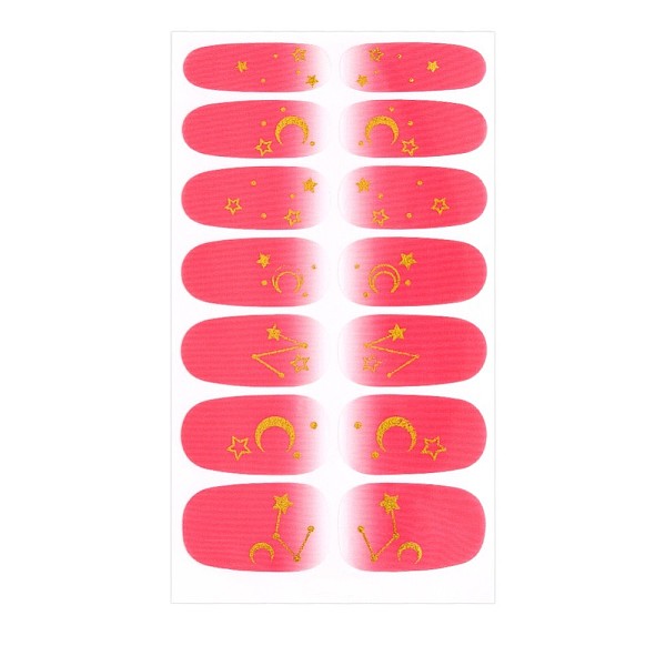

PandaHall Full Wrap Gradient Nail Polish Stickers, Self-adhesive, for Fingernails Toenails Nail Tips Decoration, Colorful, 10x5.5cm Paper...
