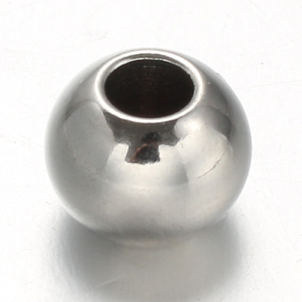 

PandaHall DanLingJewelry 304 Stainless Steel Rondelle Spacer Beads, Stainless Steel Color, 4x3mm, Hole: 1.5mm 304 Stainless Steel Rondelle