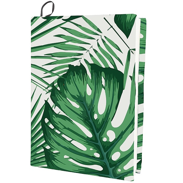 

PandaHall Polyester Book Covers, Elastic Notebook Wraps, Rectangle, Leaf, 400x250mm Cloth Leaf