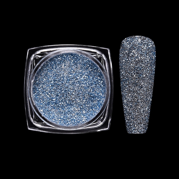 

PandaHall Nail Art Glitter Powder, Starry Sky/Mirror Effect, Shiny Nail Decoration, Cornflower Blue, Box: 30x30x16.5mm Plastic Others Blue