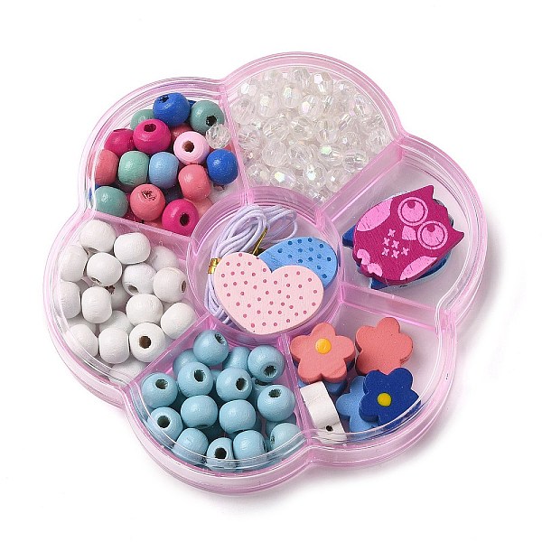 

PandaHall Children's Day Theme Maple Wood Jewelry Set DIY Making Kits, Mixed Shapes, 14.5~24.5x14.5~26x5mm, Hole: 1.8~2mm Wood Mixed Shapes