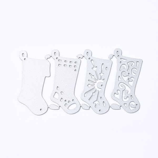 

PandaHall Stockings Frame Carbon Steel Cutting Dies Stencils, for DIY Scrapbooking/Photo Album, Decorative Embossing DIY Paper Card, Matte...