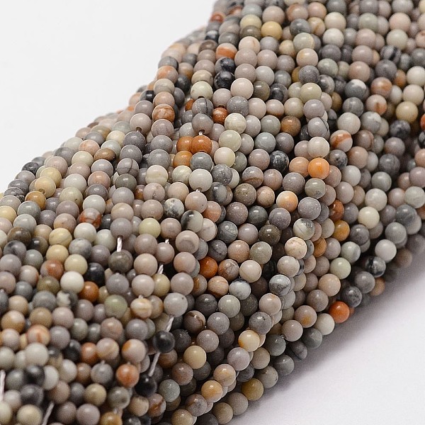 

PandaHall Natural Polychrome Jasper/Picasso Stone/Picasso Jasper Beads Strands, Round, 2mm, Hole: 0.5mm, about 190pcs/strand Picasso Jasper...